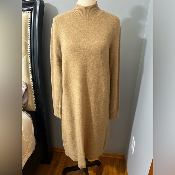 J. Crew Factory Mockneck sweater-dress in extra soft yarn - Picture 1 of 7